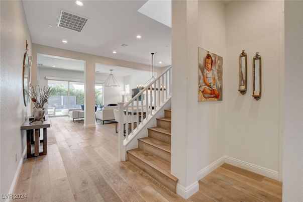 Interior, Pendant Lights, Recessed Lighting, Wood Texture Flooring