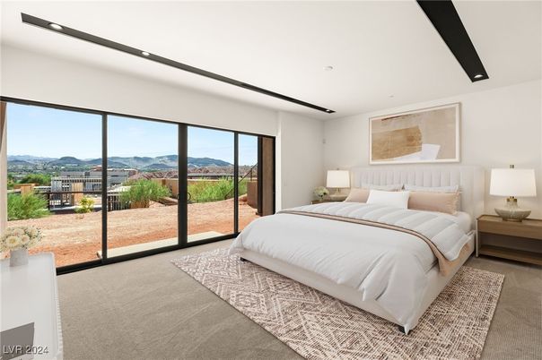 Bedroom, Interior, Recessed Lighting