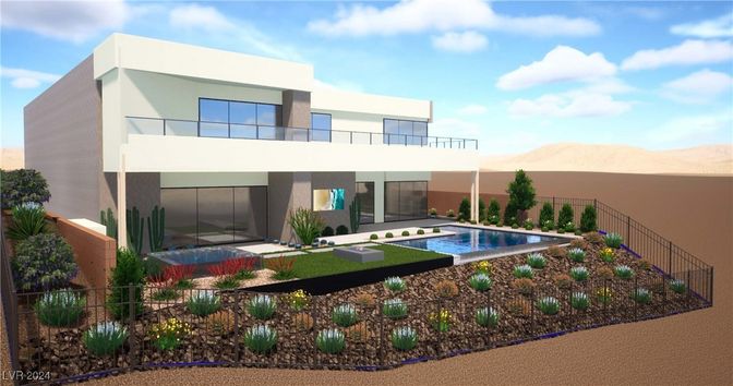Exterior, Facade, Pool, Modern