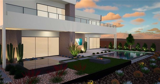Exterior, Facade, Pool, Modern