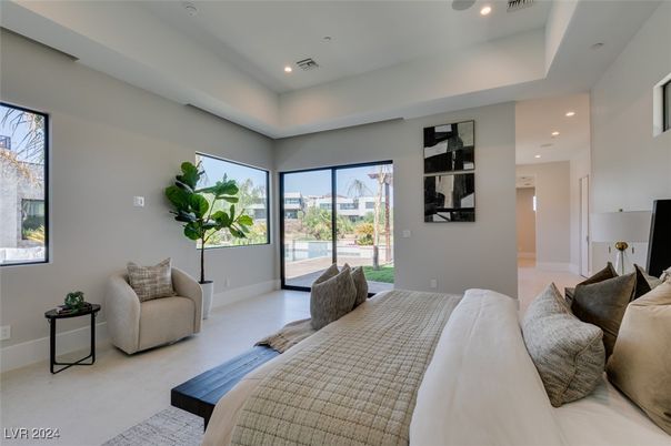 Bedroom, Interior, Recessed Lighting