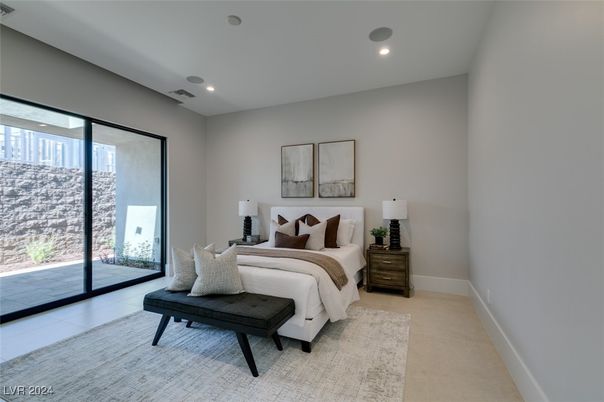 Bedroom, Interior, Recessed Lighting