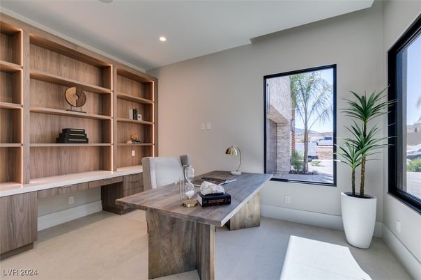 Home Office, Interior, Recessed Lighting