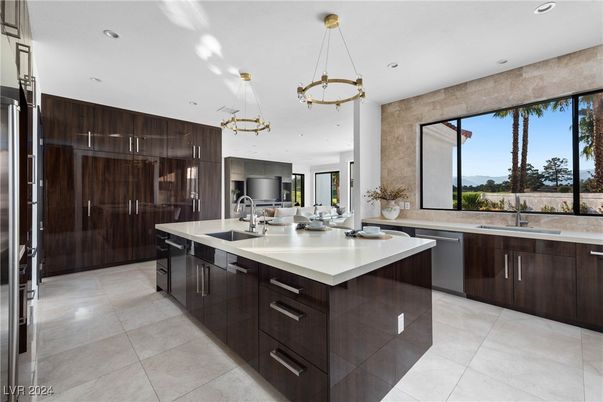 Interior, Kitchen, Pendant Lights, Recessed Lighting, Stainless Steel Appliances
