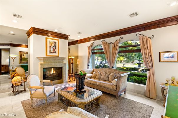 Fireplace, Interior, Living room, Recessed Lighting