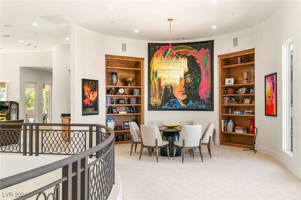 Chandelier, Dining room, Interior, Recessed Lighting