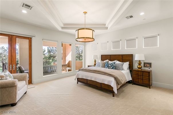 Bedroom, Interior, Pendant Lights, Recessed Lighting