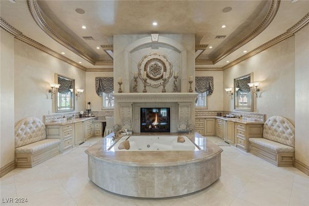 Bathroom, Fireplace, Interior, Recessed Lighting