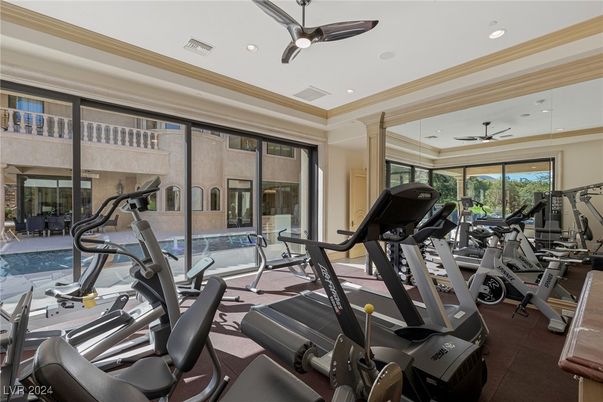 Fitness Equipment, Gym, Interior, Recessed Lighting