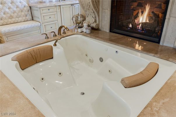 Bathroom, Fireplace, Interior
