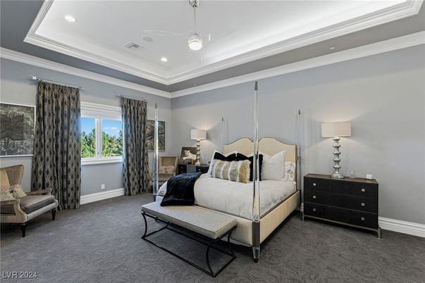 Bedroom, Interior, Pendant Lights, Recessed Lighting