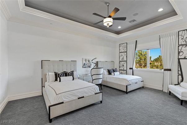 Bedroom, Interior, Recessed Lighting