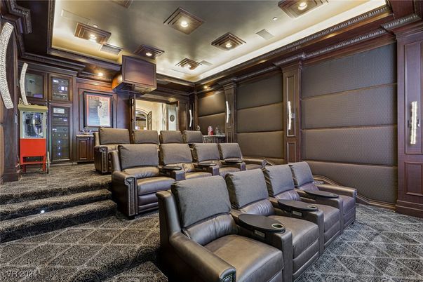 Home Theatre Room, Interior, Projection Screen, Recessed Lighting, Theatre Room