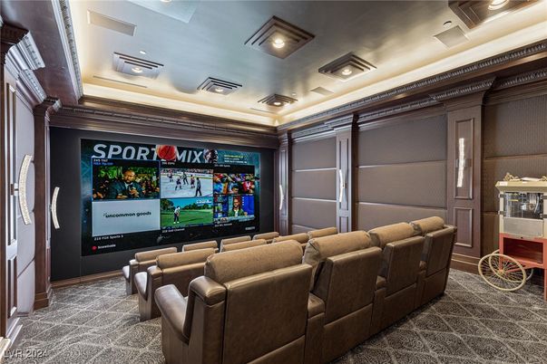 Home Theatre Room, Interior, Projection Screen, Recessed Lighting, Theatre Room