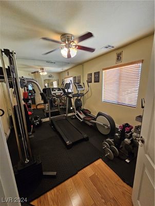 Fitness Equipment, Interior, Wood Texture Flooring