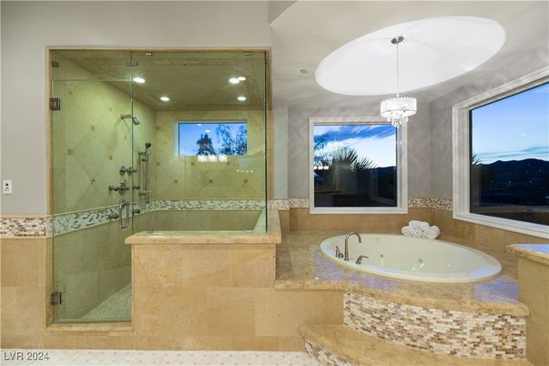 Bathroom, Glass Shower, Interior, Pendant Lights, Recessed Lighting