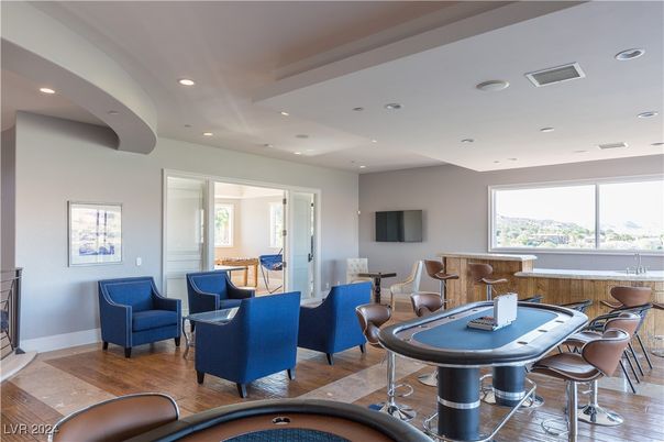 Game Room, Interior, Living room, Recessed Lighting, Wood Texture Flooring