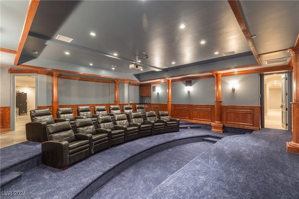 Home Theatre Room, Interior, Projection Screen, Recessed Lighting, Theatre Room