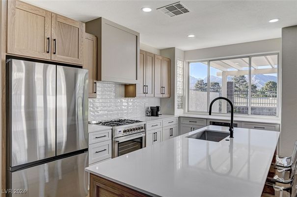 Interior, Kitchen, Recessed Lighting, Stainless Steel Appliances