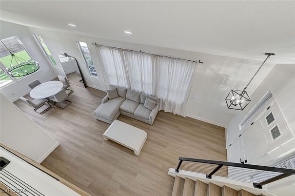 Interior, Pendant Lights, Recessed Lighting, Wood Texture Flooring