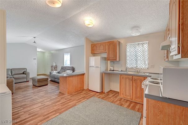 Interior, Kitchen, Wood Texture Flooring