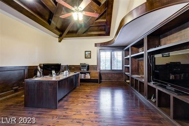 Home Office, Interior, Wooden Beams, Wooden Ceilings, Wood Texture Flooring