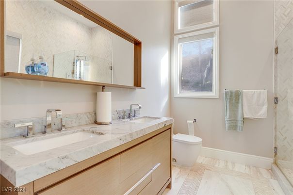Bathroom, Dual Sink Vanities, Interior, Marble