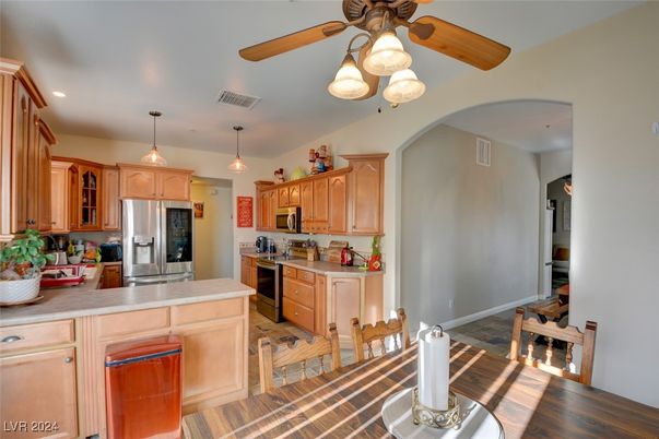 Interior, Kitchen, Pendant Lights, Recessed Lighting, Stainless Steel Appliances