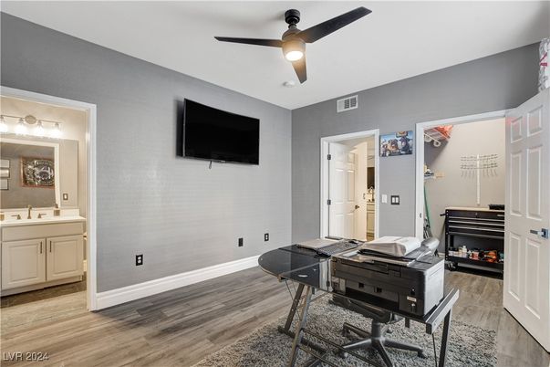 Home Office, Interior, Wood Texture Flooring