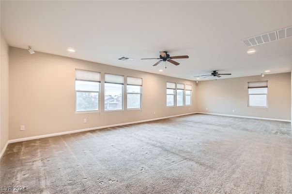 Empty room, Interior, Recessed Lighting