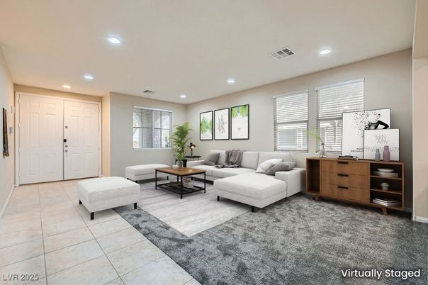 Interior, Living room, Recessed Lighting