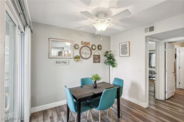 Dining room, Interior, Wood Texture Flooring