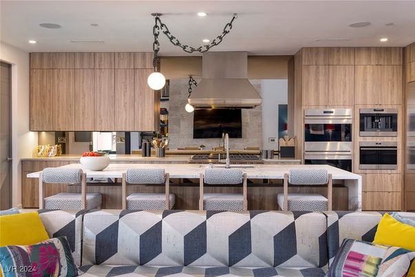 Interior, Kitchen, Pendant Lights, Recessed Lighting, Stainless Steel Appliances