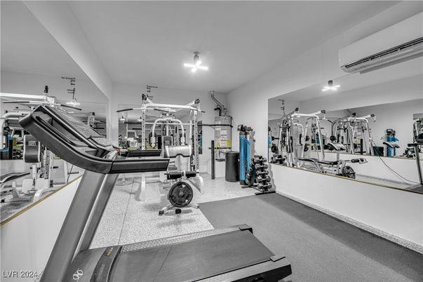 Fitness Equipment, Gym, Interior, Recessed Lighting