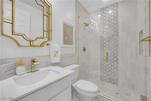 Bathroom, Glass Shower, Interior