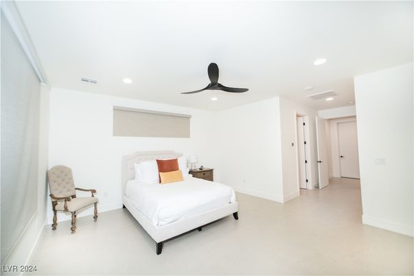 Bedroom, Interior, Recessed Lighting