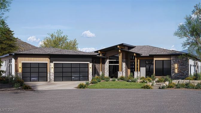 Attached, Exterior, Facade, Ranch