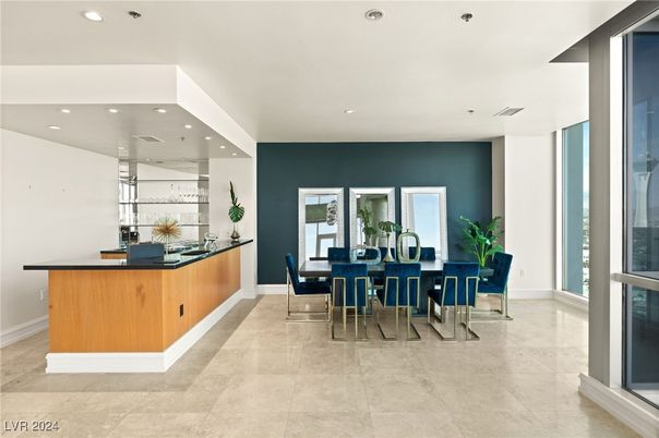 Dining room, Interior, Recessed Lighting
