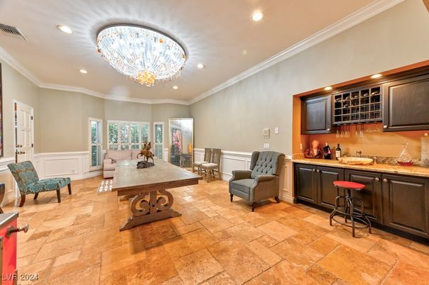 Chandelier, Interior, Recessed Lighting