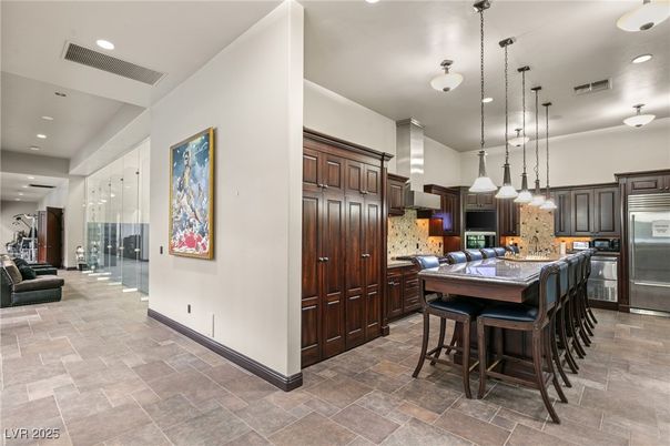 Interior, Kitchen, Pendant Lights, Recessed Lighting, Stainless Steel Appliances