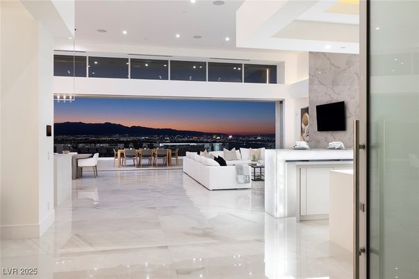 Interior, Living room, Marble, Marble Walls, Pendant Lights, Recessed Lighting
