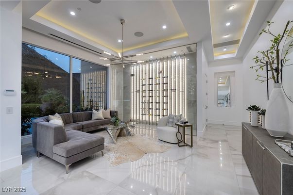 Interior, Living room, Marble, Recessed Lighting
