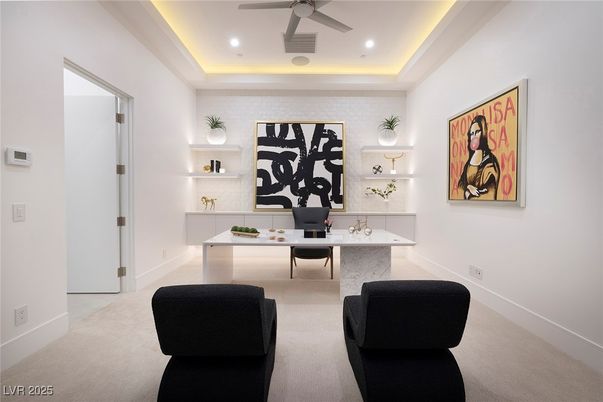 Home Office, Interior, Recessed Lighting