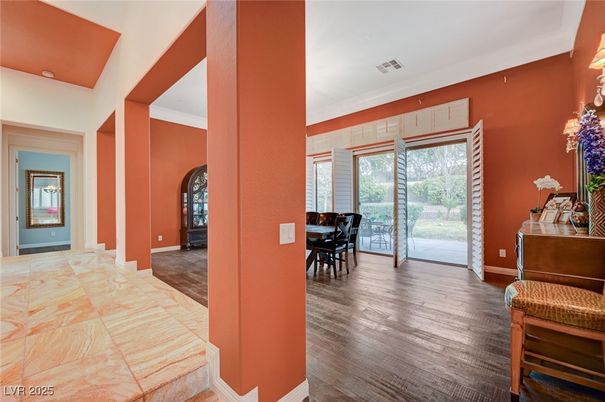 Dining room, Interior, Wood Texture Flooring