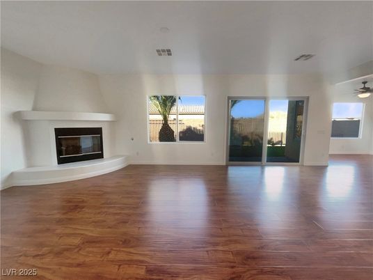 Empty room, Fireplace, Interior, Wood Texture Flooring