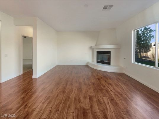 Empty room, Fireplace, Interior, Wood Texture Flooring