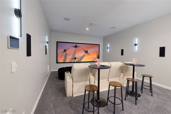 Interior, Projection Screen, Recessed Lighting, Theatre Room