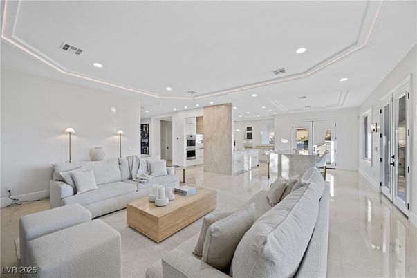 Interior, Kitchen, Living room, Recessed Lighting