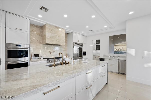 Interior, Kitchen, Recessed Lighting, Stainless Steel Appliances