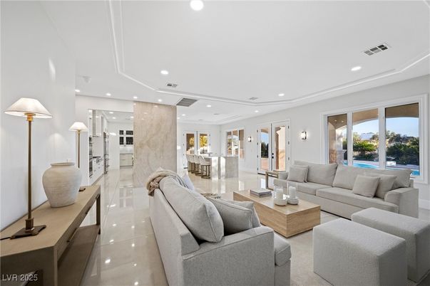 Interior, Living room, Recessed Lighting